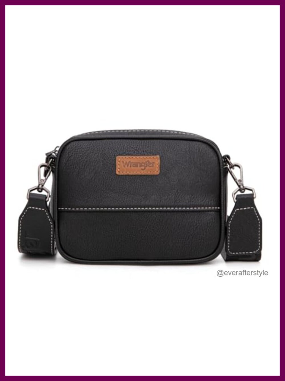 Vegan Leather Mini Crossbody Bag with Aztec Guitar Strap Western Purse